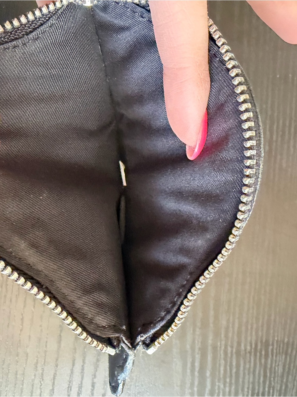 Coach Leather UFO Coin Purse in Black, Gray, Studs F27533 - Picture 3 of 3